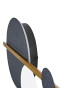 Beliani Wandleuchten PARITA in Schwarz/Weiß/Gold - (W) 60 x (H) 29 x (L) 4 cm