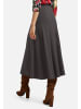 PETER HAHN Faltenrock Skirt in GRAU