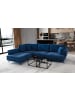 MF Design Lardo Recamiere Links in Navyblau -  (L) 191 x (B) 276 x (H) 90 cm