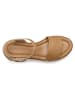 LASCANA Sandalette in camelfarben