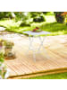 relaxdays Klapptisch in Weiß - (B)62 x (H)73 x (T)62 cm