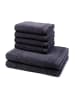 Möve 4 X Handtuch 2 X Duschtuch im Set Superwuschel in Dark grey