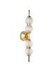Beliani Wandleuchte ARAS in Gold/Transparent - (W) 10 x (H) 60 x (L) 10 cm