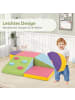 COSTWAY 6 tlg. Softbausteine Kinder mit Kletterfelsen in Bunt