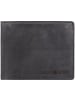 Greenburry Vintage Washed Geldbörse Leder 13 cm in anthrazite