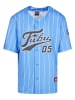 FUBU FUBU Mesh-T-Shirts in light blue/white