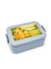 Mr. & Mrs. Panda Bentobox Fuchs Mama Design mit Spruch in Blau Pastell