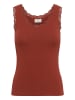 Kaffe Jersey-Top ärmellos KAOMI Slim fit in Henna