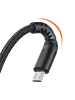 Wisam® Schnell-Ladekabel 3A Micro-USB Kabel 1m schwarz