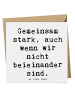 Mr. & Mrs. Panda Briefkarte Spruch Trennung von den Eltern mit S... in Weiß