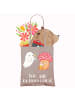 Mr. & Mrs. Panda Tragetasche Halloween Zauber mit Spruch in Braun Pastell