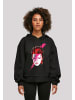 F4NT4STIC Organic Oversized Hoody David Bowie Aladdin Sane in schwarz