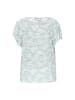 Usha Blouse in turquoise white