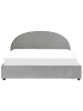 Beliani Doppelbett VAUCLUSE in Grau - (W) 194 x (H) 112 x (L) 214 cm