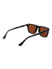 Web Männer Sonnenbrille Quadratisch Schwarz