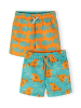 Minoti 2-er Pack Badeshorts 29SWIM205 in orange