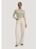 Hessnatur Hessnatur Mock-Neck Longsleeve Pointelle aus reiner Bio-Merinowolle in sand