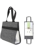 DuneDesign Ordnertasche mit Trageriemen Filz Grau 34x31x8,5cm grau