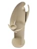 Mauro Ferretti Kerzenhalter aus cremefarbenem Metall, 13 x 11,5 x 37,5 cm