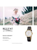 Regent Armbanduhr-Analog schwarz mittel (ca. 36mm) Regent Lederarmband