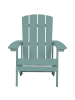 Beliani Gartenstuhl ADIRONDACK in Blau - (W) 75 x (H) 88 x (L) 88 cm