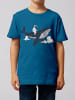 wat? Apparel T-Shirt Spacewhale in Blau