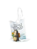 Mr. & Mrs. Panda Shopper Pinguin Pommestüte Design mit Spruch in Weiß