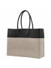 COCCINELLE Myrtha Canvas - Umhängetasche 27 cm (natural/noir) in natural/noir