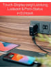 Verbatim Mini GaN Charger 100W Display 3 Ports USB-C Ladegerät Schnellladegerät