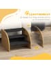 Pawhut Hundetreppe Eiche+Schwarz 38,5L x 38,5B x 30H cm