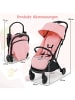 COSTWAY Kinderwagen klappbar in Rosa