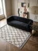 KADIMA DESIGN PERRAN Teppich Berber-Rauten 120x160 Weiß Schlafzimmer Modern in Weiß