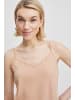 b.young Kleid Regular Fit Mini Spaghettiträger figurbetonend in Beige