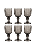 Butlers Weinglas VICTORIAN 6er-Set in Grau