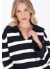 DreiMaster Maritim Sweater in dark navy offwhite