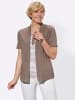 WITT WEIDEN Shirt in taupe-gemustert