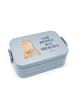 Mr. & Mrs. Panda Bento Box Otter Bauch Motiv mit Spruch in Blau Pastell