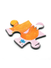 Mr. & Mrs. Panda Puzzle Einhorn Wunsch mit Spruch in Rot Pastell