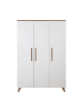 roba Kleiderschrank Kimi 3-türig weiß mit Softclose, 6 Böden