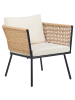 Beliani Kissenbezug GARGANO in Beige - (W) 55 x (H) 15 x (L) 40 cm