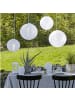 STAR Trading LED Laterne Flamme LED mit bewegtem Feuereffekt  16cm  14cm Timer weiß