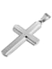 Adeliás Damen Anhänger – Kreuz Kreuzanhänger aus Edelstahl in silber