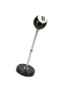 relaxdays Standaschenbecher in Schwarz/ Silber
