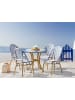 Beliani 5-tlg Gartentisch Set RIFREDDO in /Blau/Beige