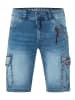 Timezone Shorts Kurze Denim Mid Waist Jeansshorts in Blau