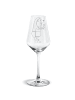 Mr. & Mrs. Panda Weißwein Glas Igel Wein ohne Spruch in Transparent