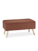 relaxdays Sitzbank in Braun - (B)79,5x (H)39,5 x (T)39,5 cm