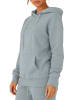 Reichstadt Damen Relaxed Fit Hoodie Marken-Stick in Grey