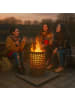 relaxdays Feuertonne in Braun - (H)60 x Ø 37 cm
