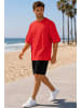 Reichstadt Herren Oversized T-Shirt in Red